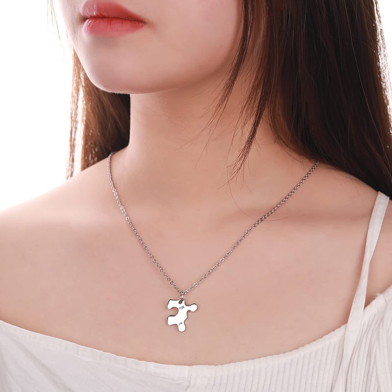 Yonhon 5 BFF Best Friend Necklace Puzzle Friendship Sister Necklace for 5 - Image 5